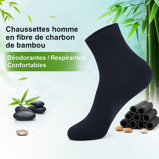 10 Paires de chaussettes bambou montantes
