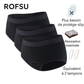 Lot de 3 culottes absorbantes en bambou – lavables & réutilisables