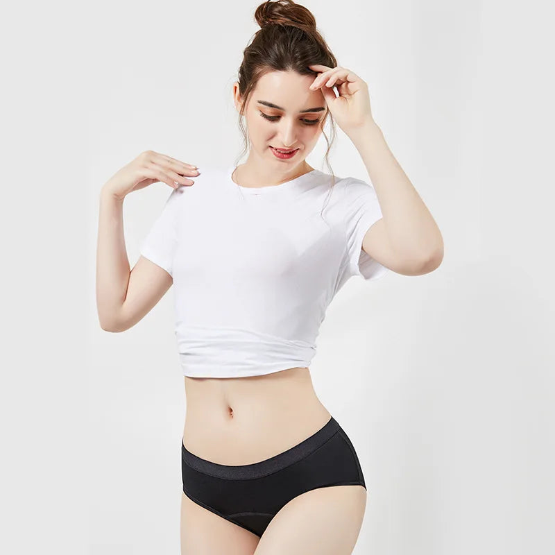 Lot de 3 culottes absorbantes en bambou – lavables & réutilisables
